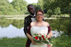 Mylène et Bazo, couple franco-ivoirien le jour de leur mariage organisé par Imagine My Wedding.